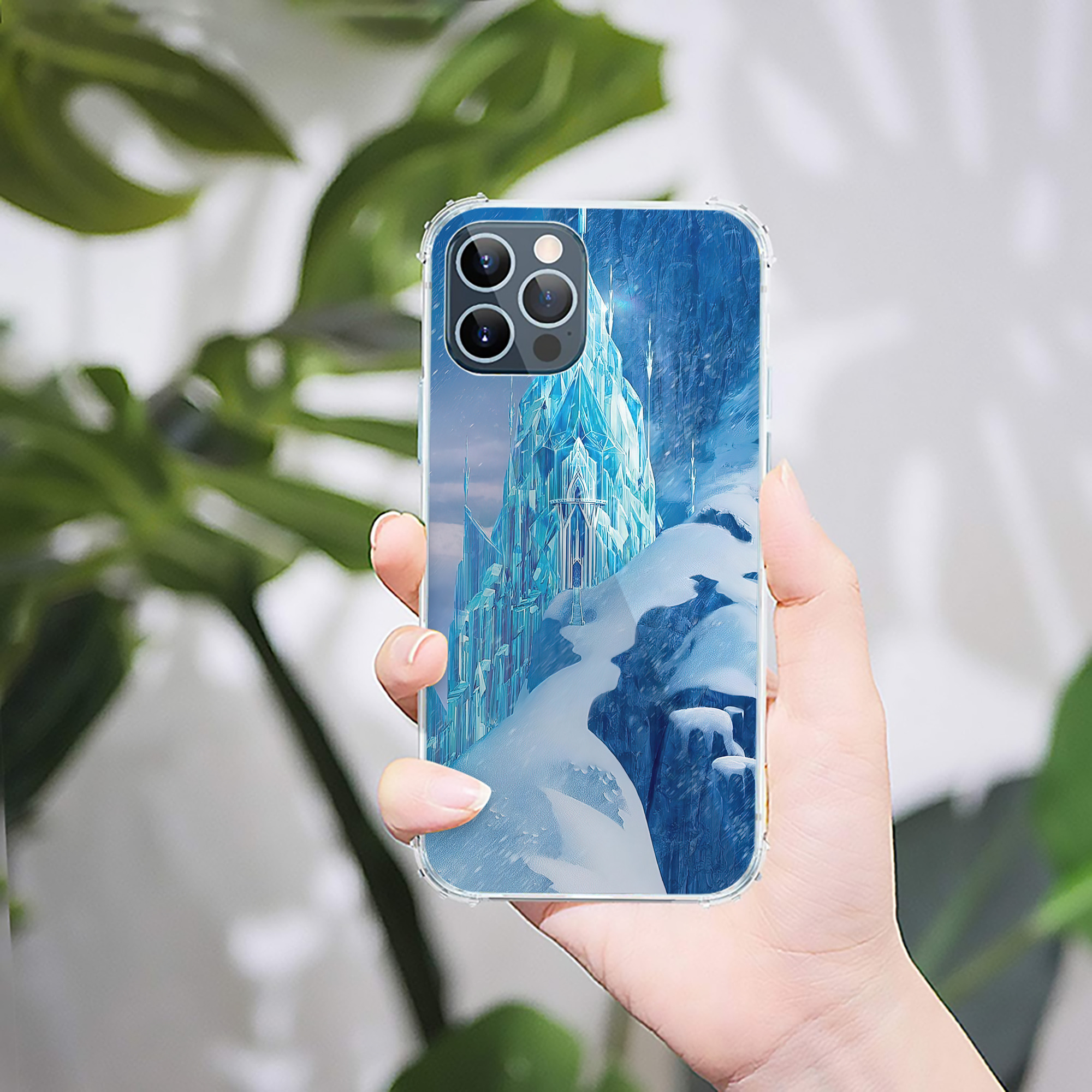 （画像用） アナと雪の女王 アンナ エルサ Frozen Anna Elsa 【iPhone 12シリーズ対応】透明スマホケース（クリアソフトケース）